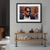 Empire Flow｜Jay-Zをオマージュしたストリートアートポスター｜ブルックリンの魂とモードが交差するスタイリッシュインテリアA3ポスター