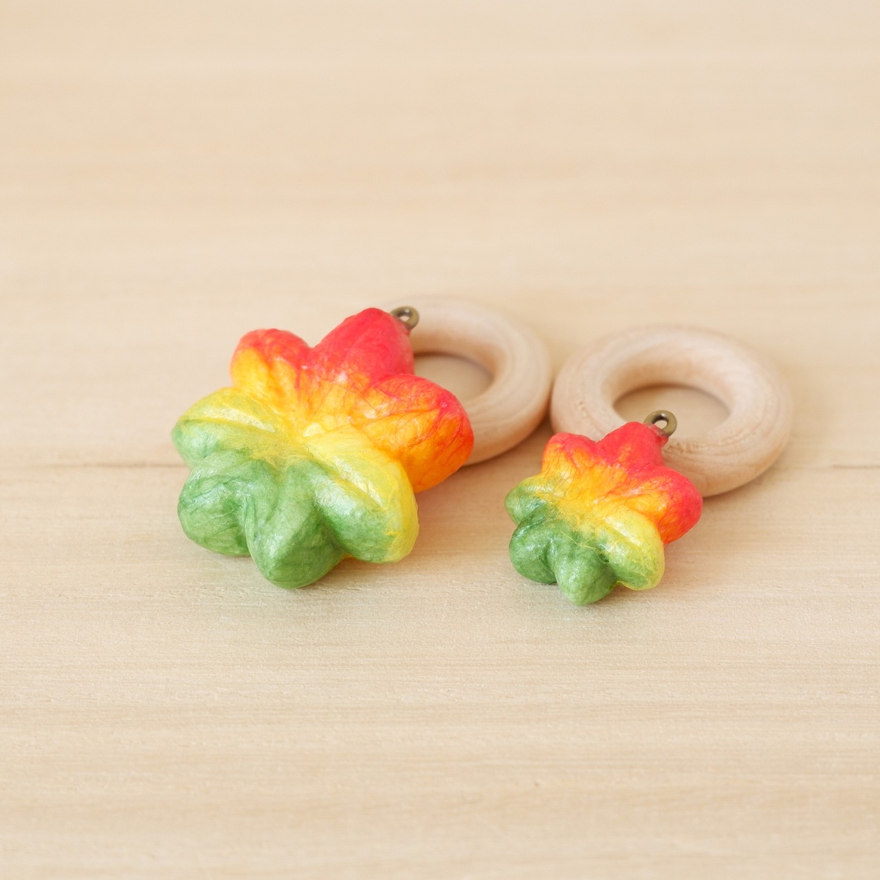 和紙小物 『練り切り紅葉』 金具は何になさいますか♪/和紙ころシリーズ