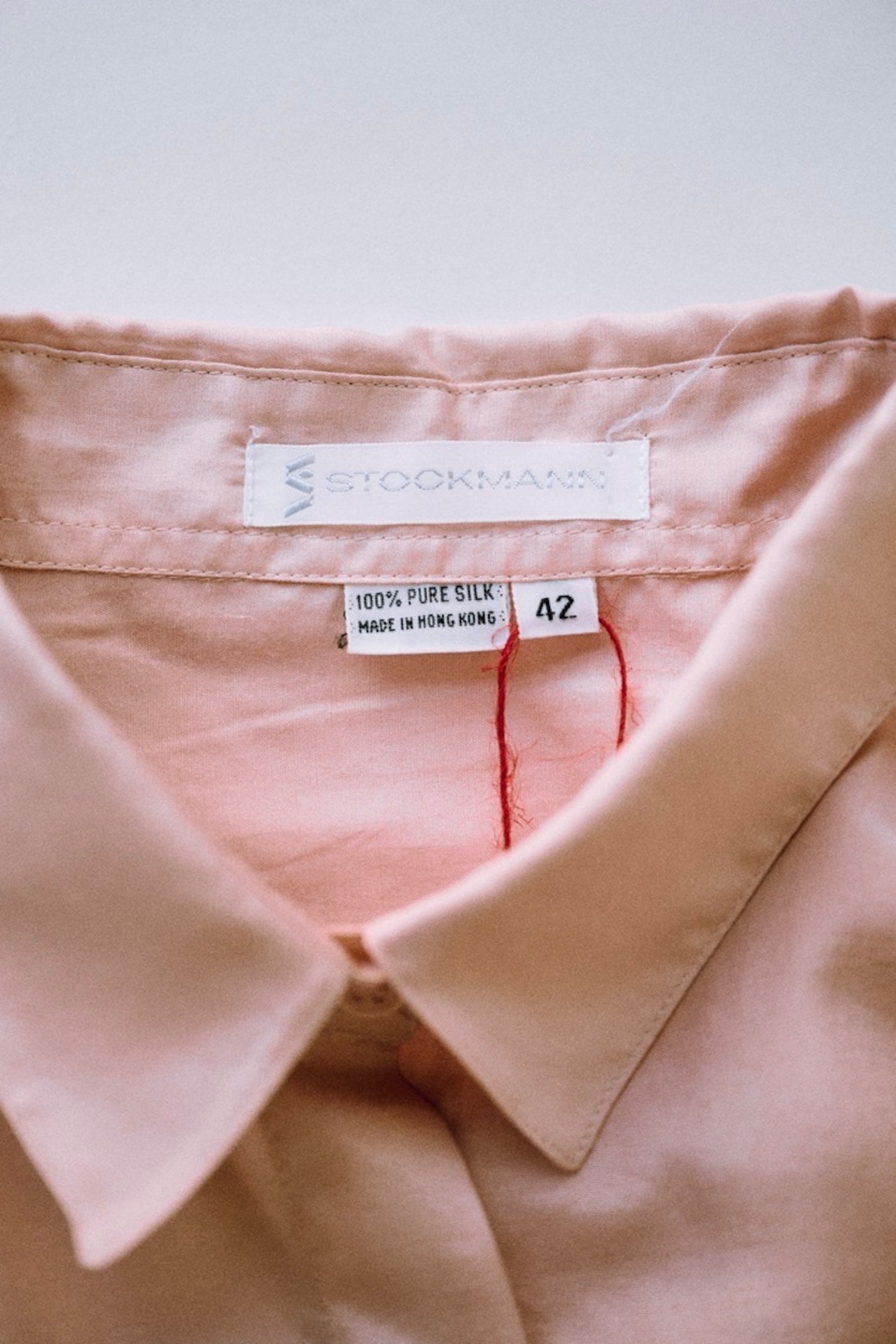 Dull pink silk blouse