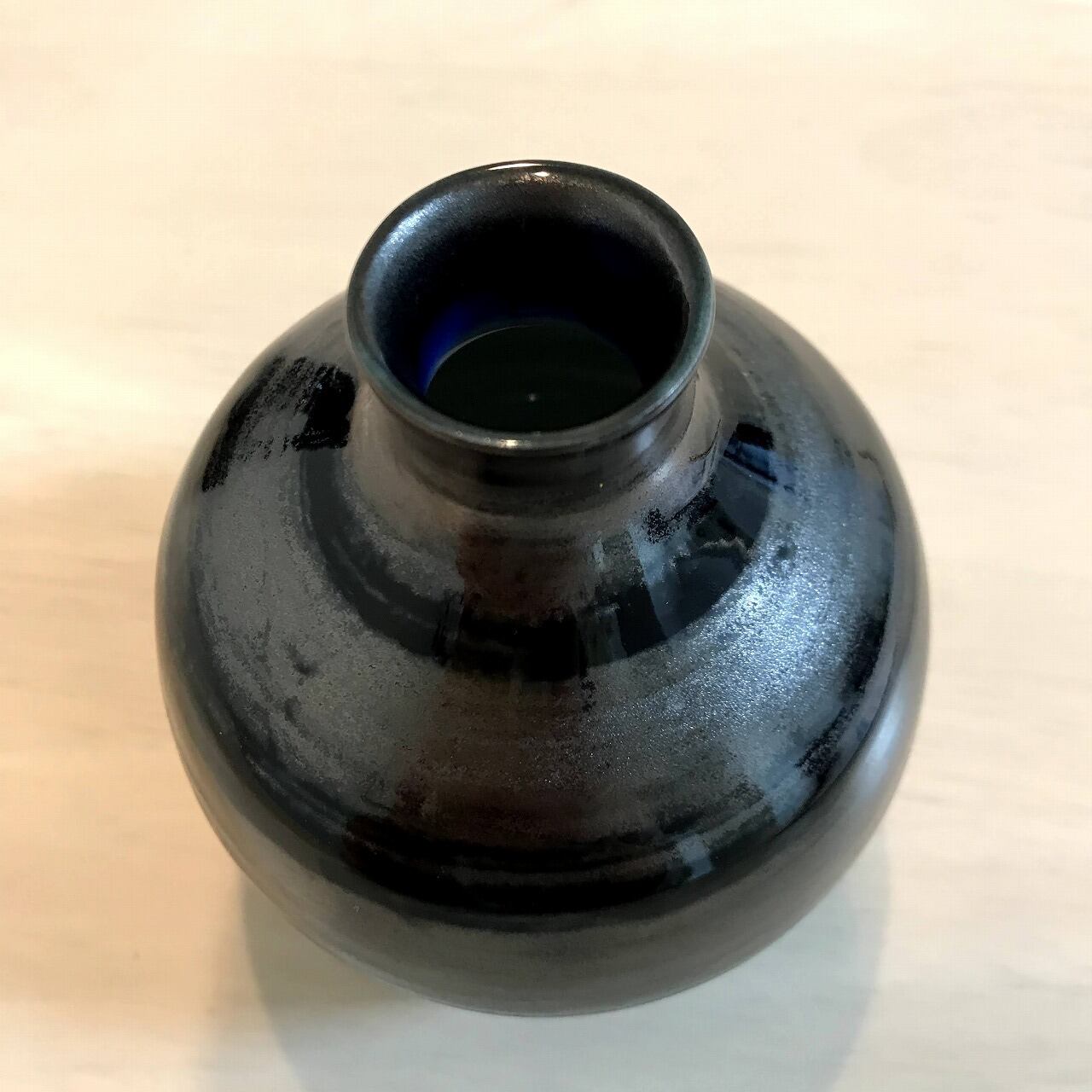 波佐見焼：天目釉 徳利（一輪差し） | 波佐見焼 福春online