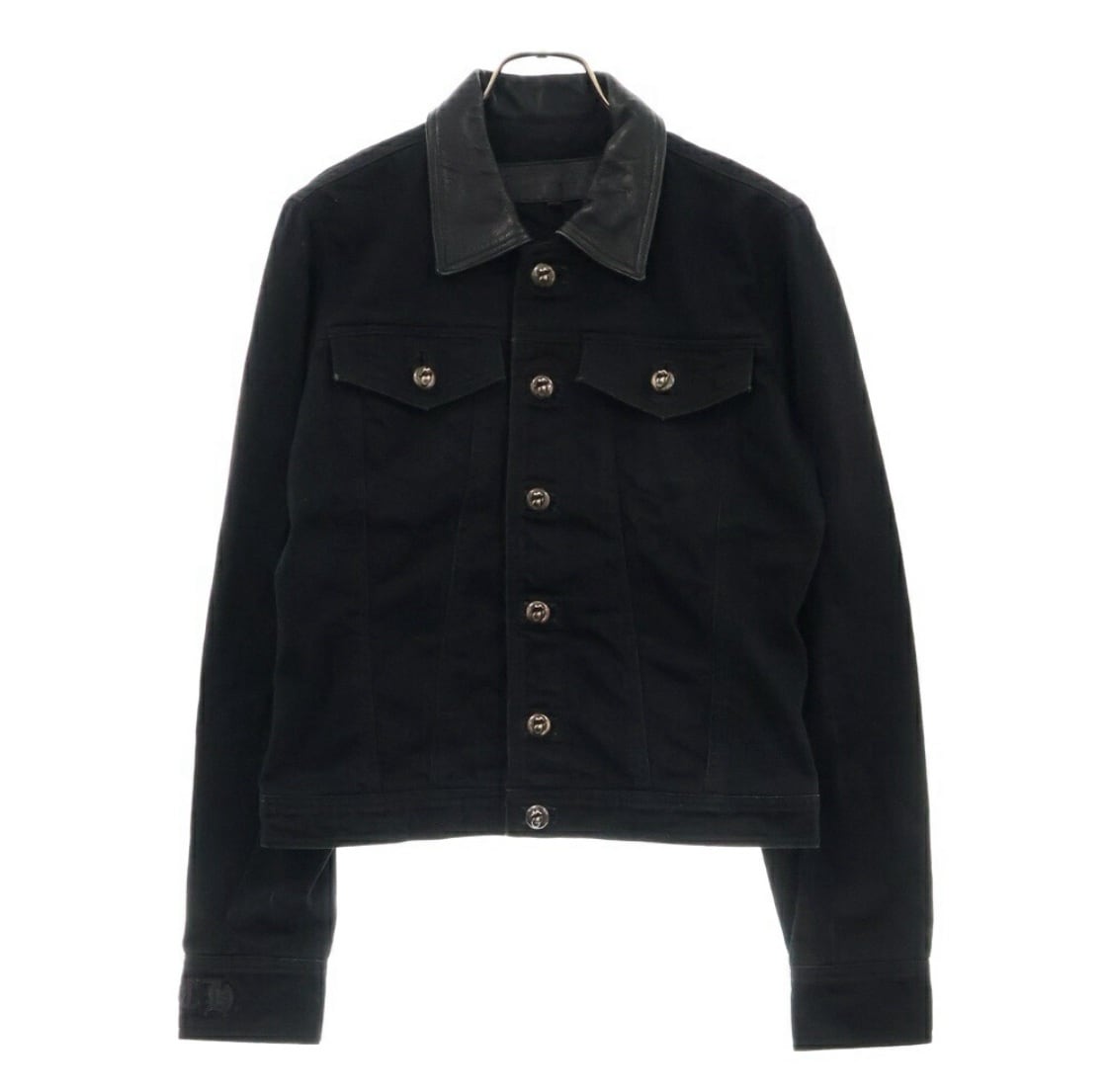 クロムハーツブラックデニムジャケット ローリング・ストーンズ CHROME