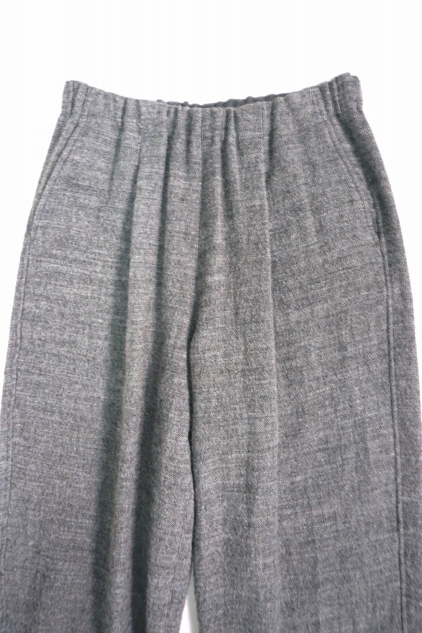 Wool Linen Tweed Wide Pants
