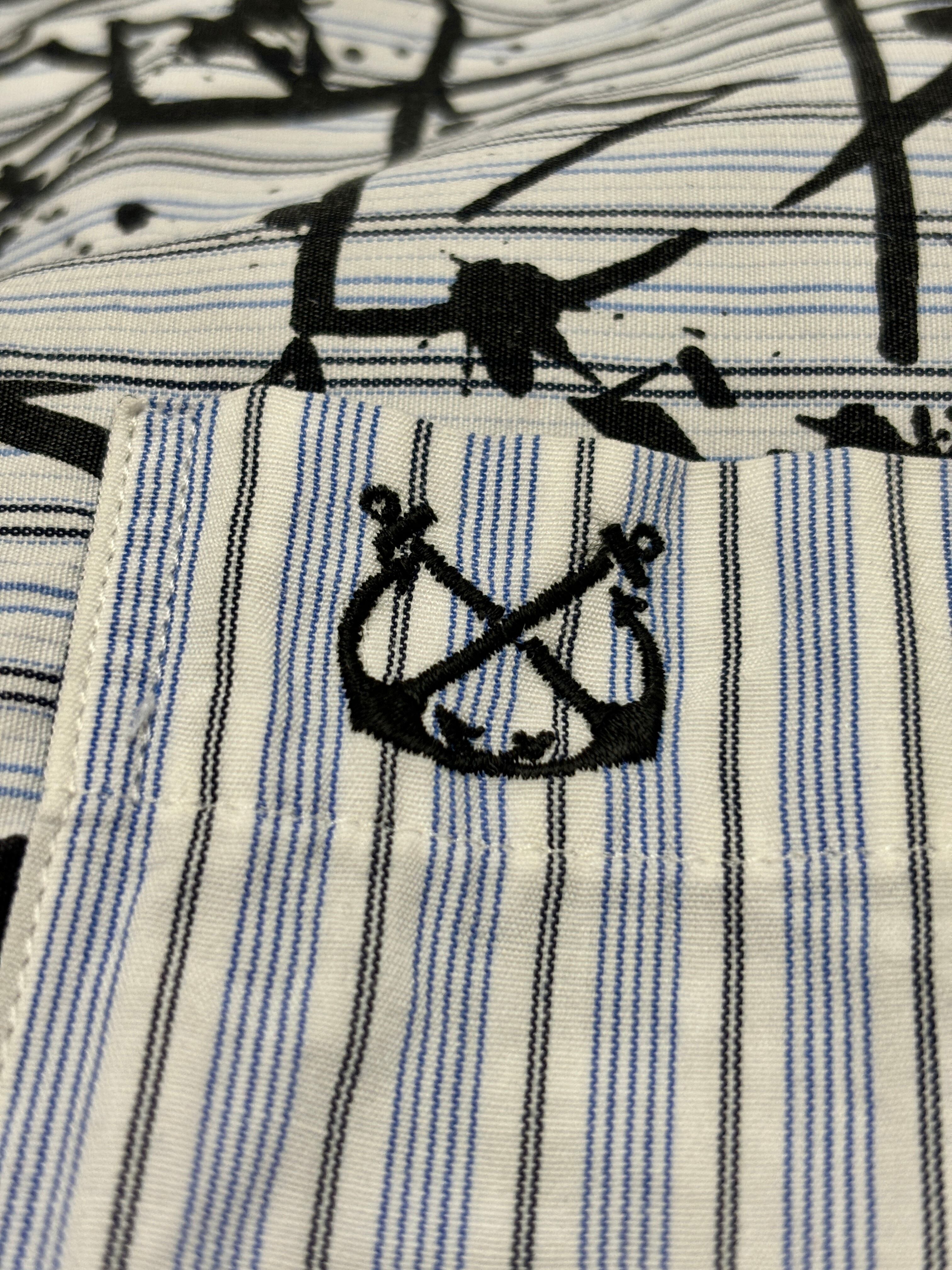 00s STUSSY × NEIGHBORHOOD/BONE YARDS/Multi print S/S Shirt/S/総柄