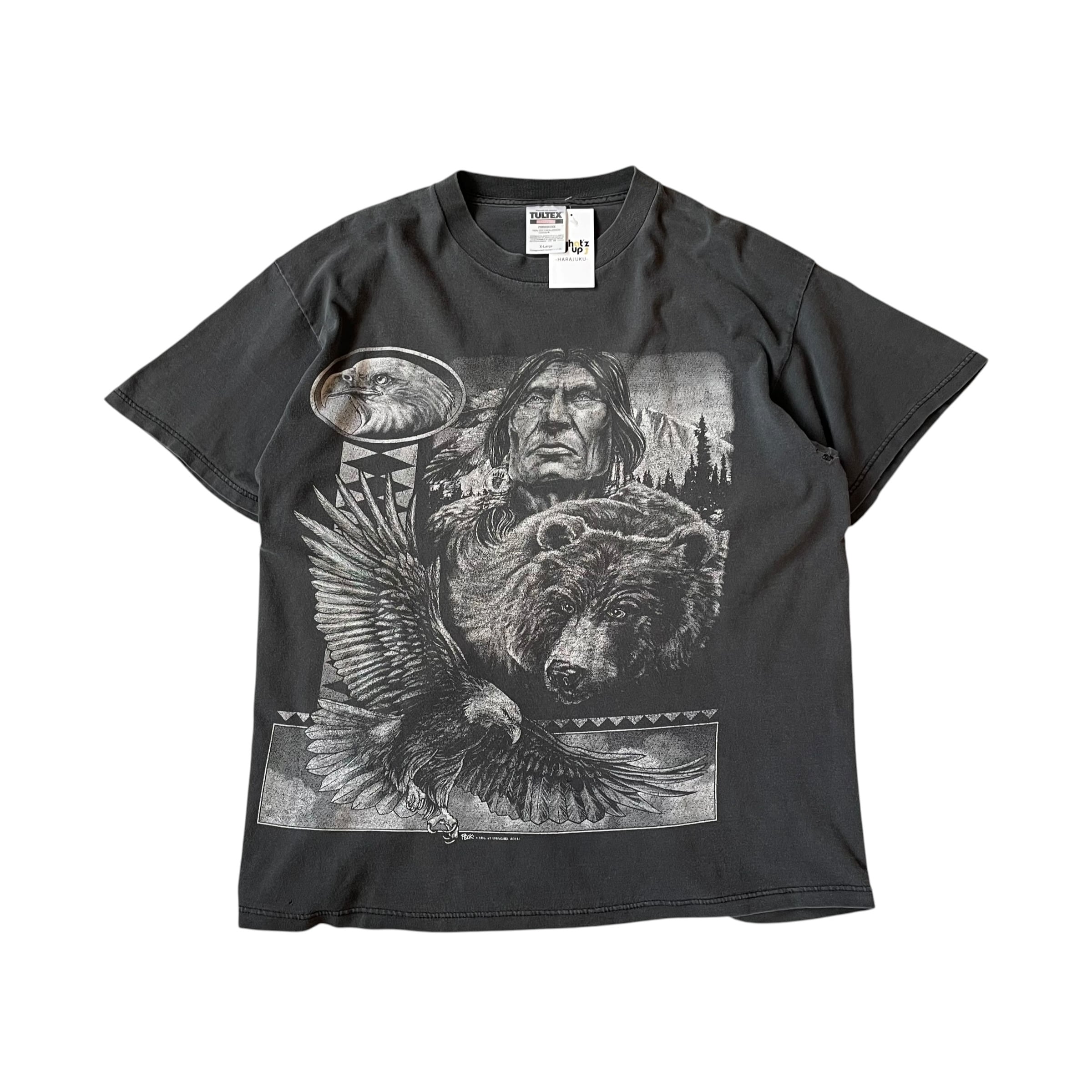 1990s PECK Indian Print T-shirt