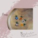 【ピアス/イヤリング】葉っぱのついたお花のピアス　全5色