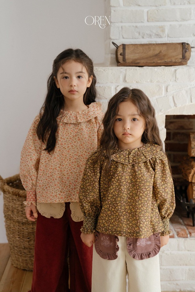 【 oren / 予約 】Ribga frill blouse