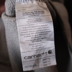 Carhartt ジップパーカー　グレー　無地　肉厚　M カーハート