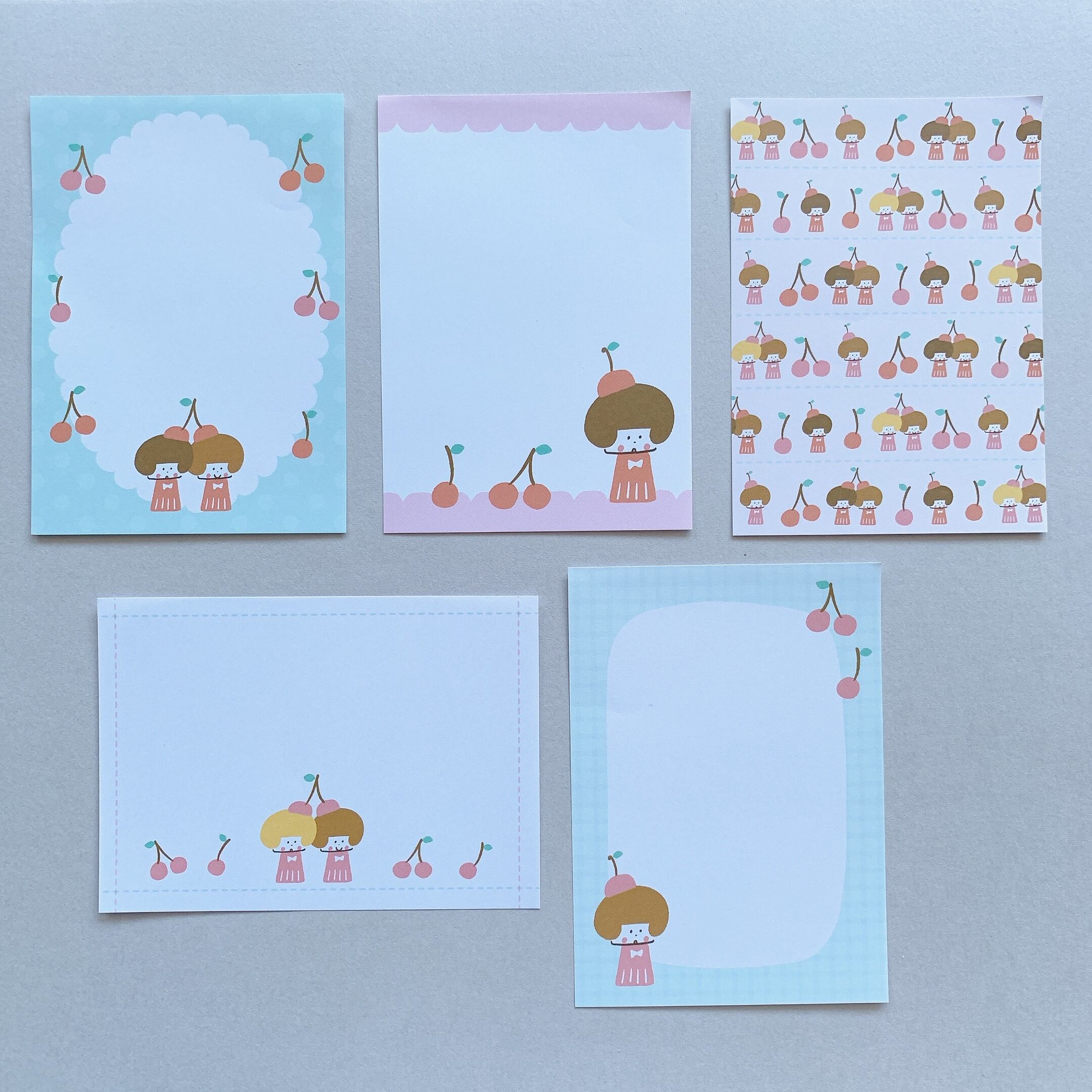 OTEGARUMEMO mizutamaさん【さくらんぼ】メモ帳 | penpen bungu