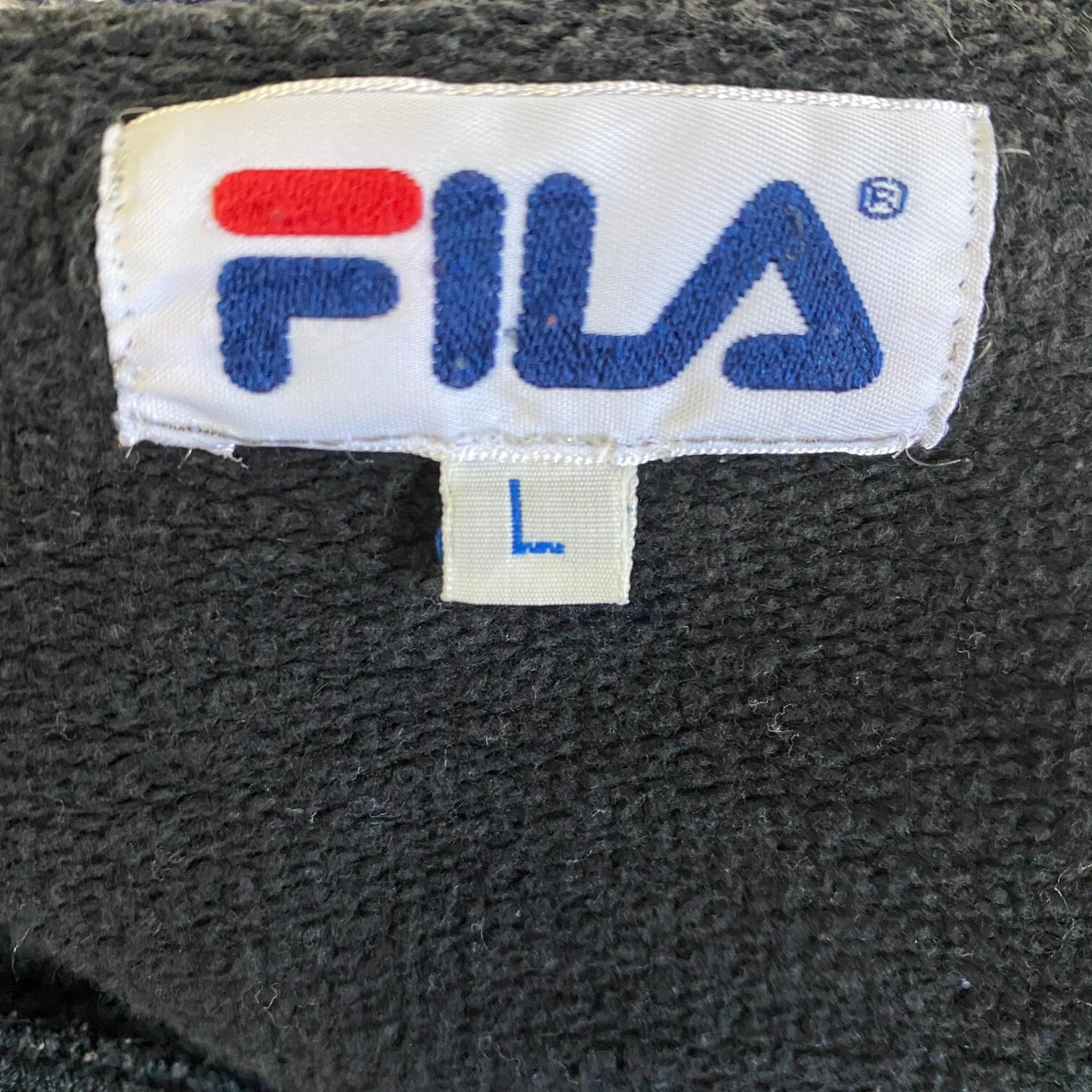 90年代 ポルトガル製 FILA フィラ フロントロゴ刺繍 スウェット メンズ 
