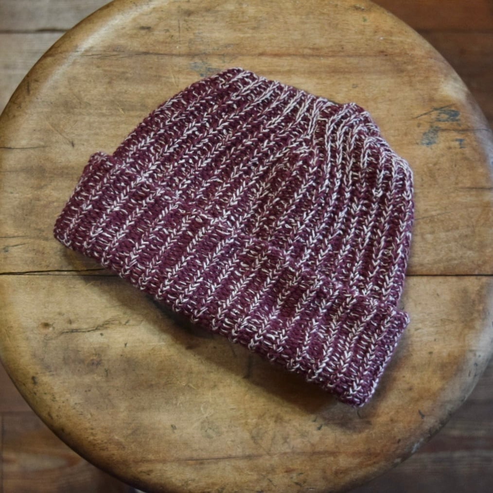 新品 Columbia Knit watch cap -Burgundy Twist C05