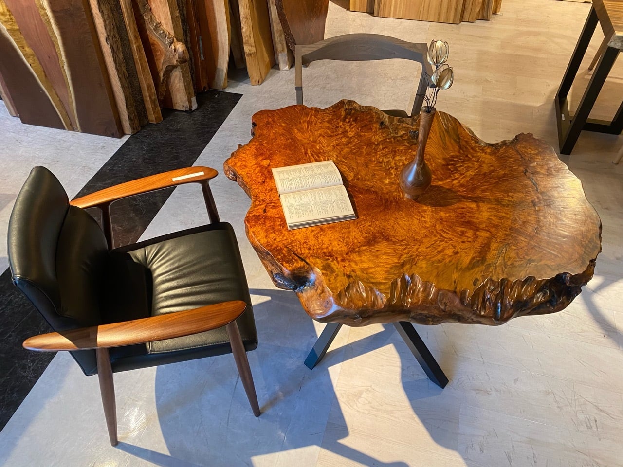 屋久杉 Premium】屋久杉（ヤクスギ）_1100×900×65_青山店_テーブル天板/バール