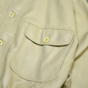 faux leather jacket ivory