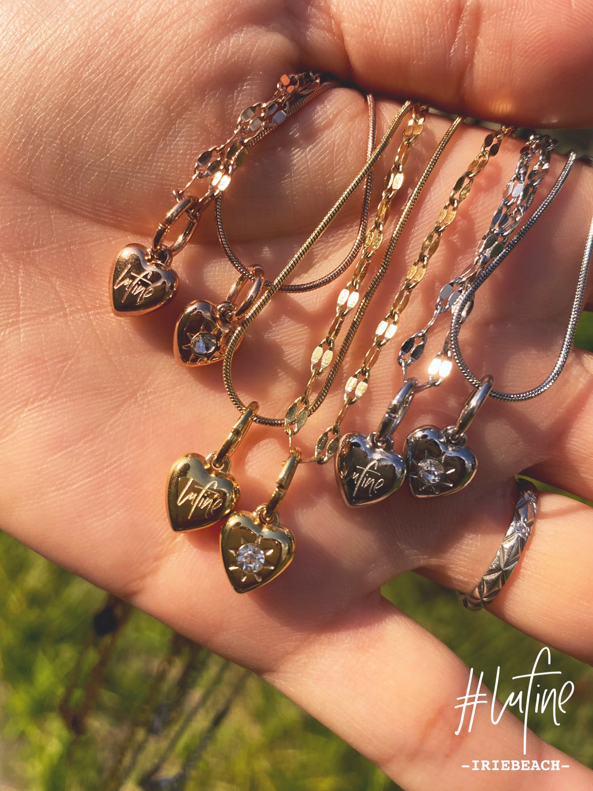 【新品】iriebeach Heart bangle(非売品)lufine 新品】iriebeach Heart bangle(非売品)lufine