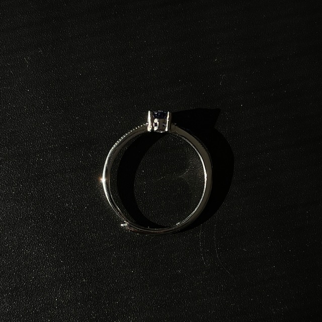 S925 タンザナイト リング｜オーバルカット｜フリーサイズ｜シルバーリング