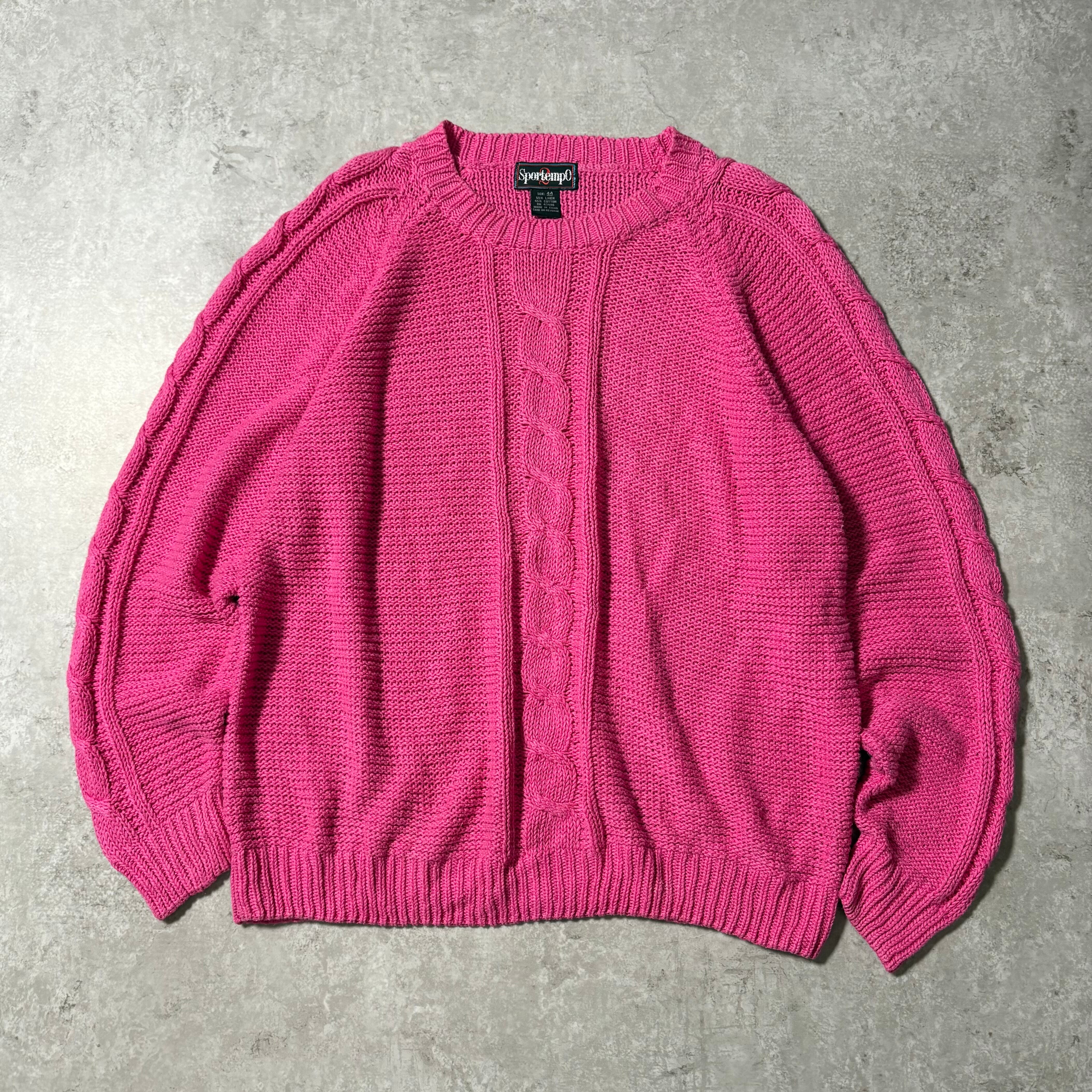 1980s~1990s "Sportemp0" Cotton×Linen Knit