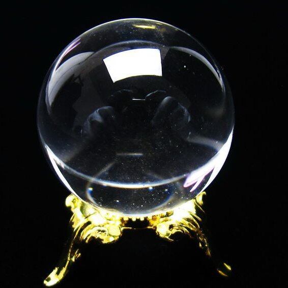 水晶 丸玉 ブラジル産 24mm 一点物 141-6420