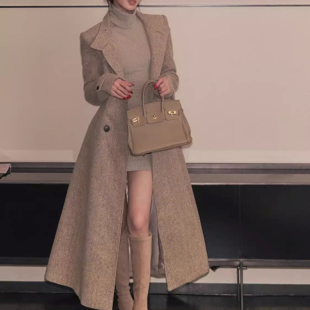 Long Sleeve Maxi Coat V286