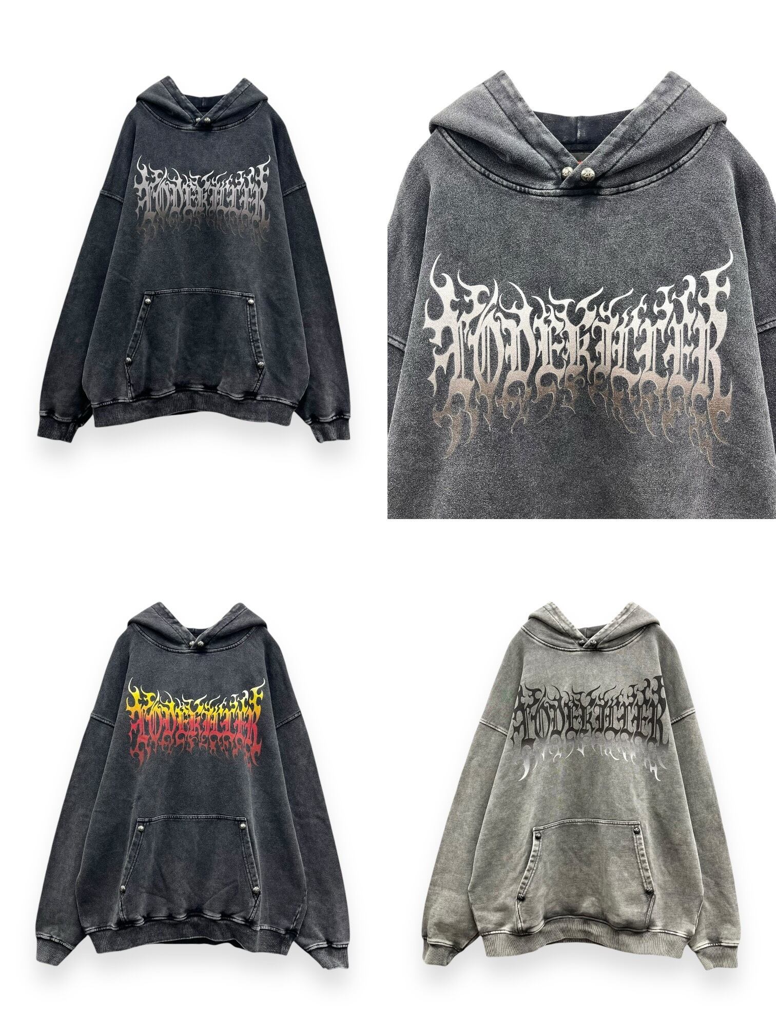【LOVE KILLER】【別注/custom】 Graphic black letter hoodie