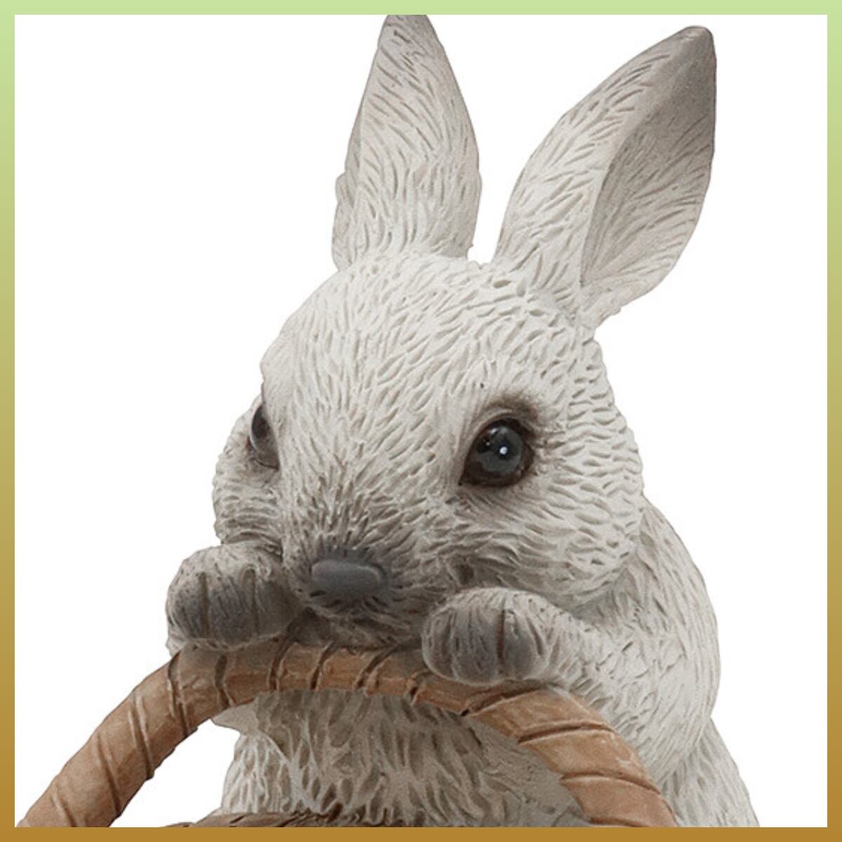 カルナック うさぎバスケット オブジェ フラワーポット | うさぎ