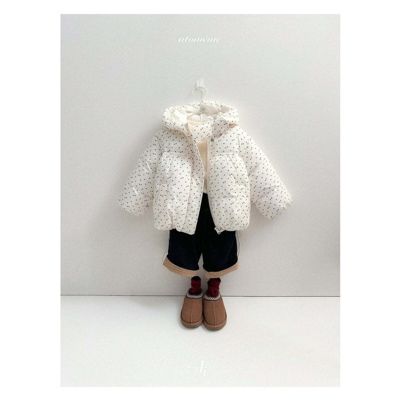【取寄】atomeme ノーフェードロールアップデニムパンツ|冬服|韓国子供服