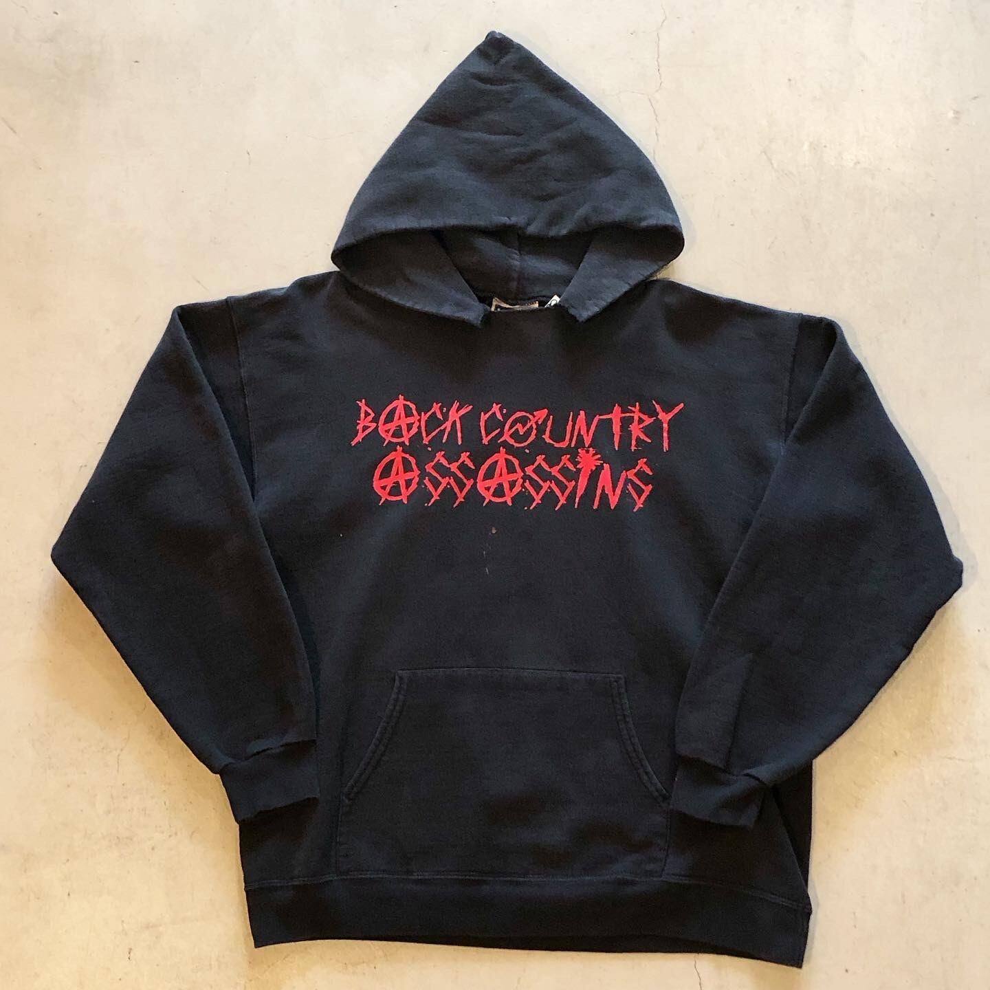 00s Hanes "BACK COUNTRY ASS ASSINS" logo foodie【高円寺店】