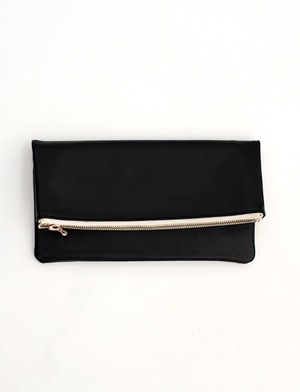 DIGAWEL : LEATHER POUCH / LARGE / BLACK