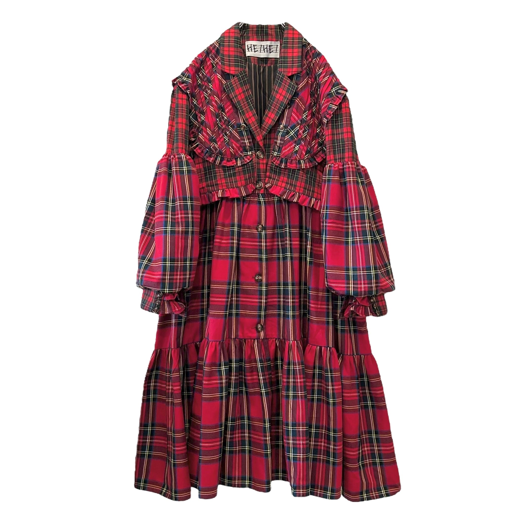 ヨークドッキングスーツワンピース　RED