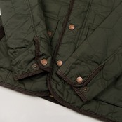 00s Timberland ティンバーランド 本革 レザー 切替 キルティング ジャケット サイズ S /メンズ/カーキ/オールド
