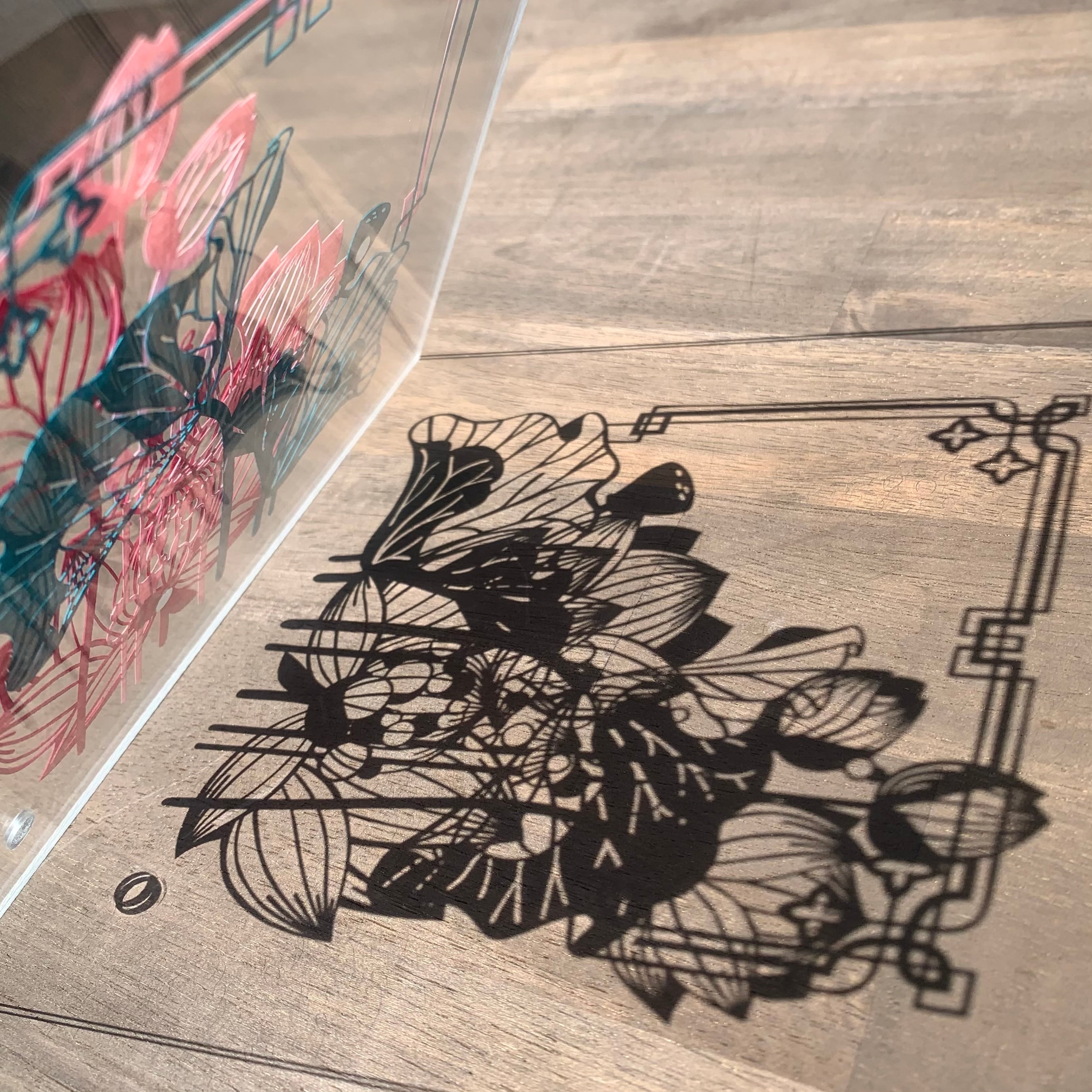 切り絵キット2021.03「蓮華」 | 重ねる切り絵 祐琴