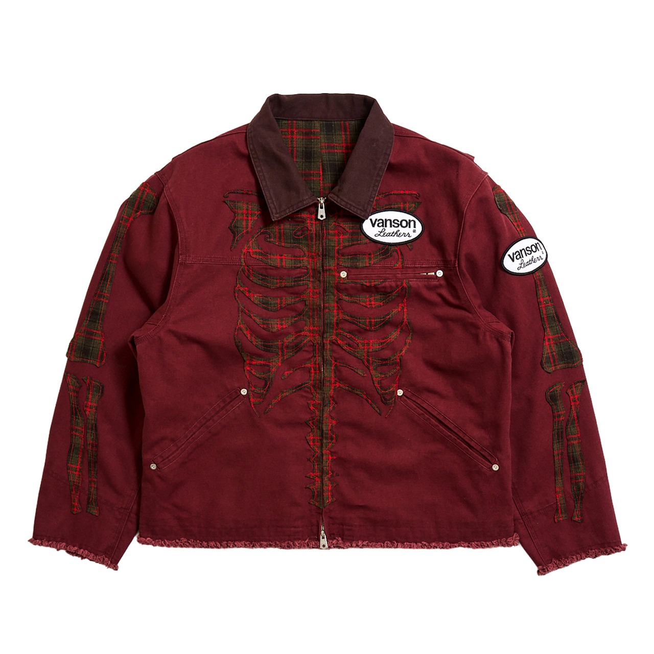 FAKE AS FLOWERS × VANSON / Canvas Bone Jacket