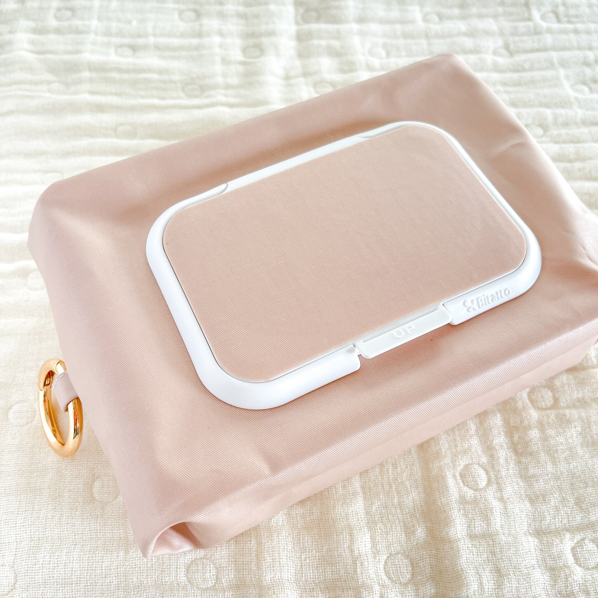 リネンの携帯ティッシュケース・スモーキーラベンダー 洗える携帯