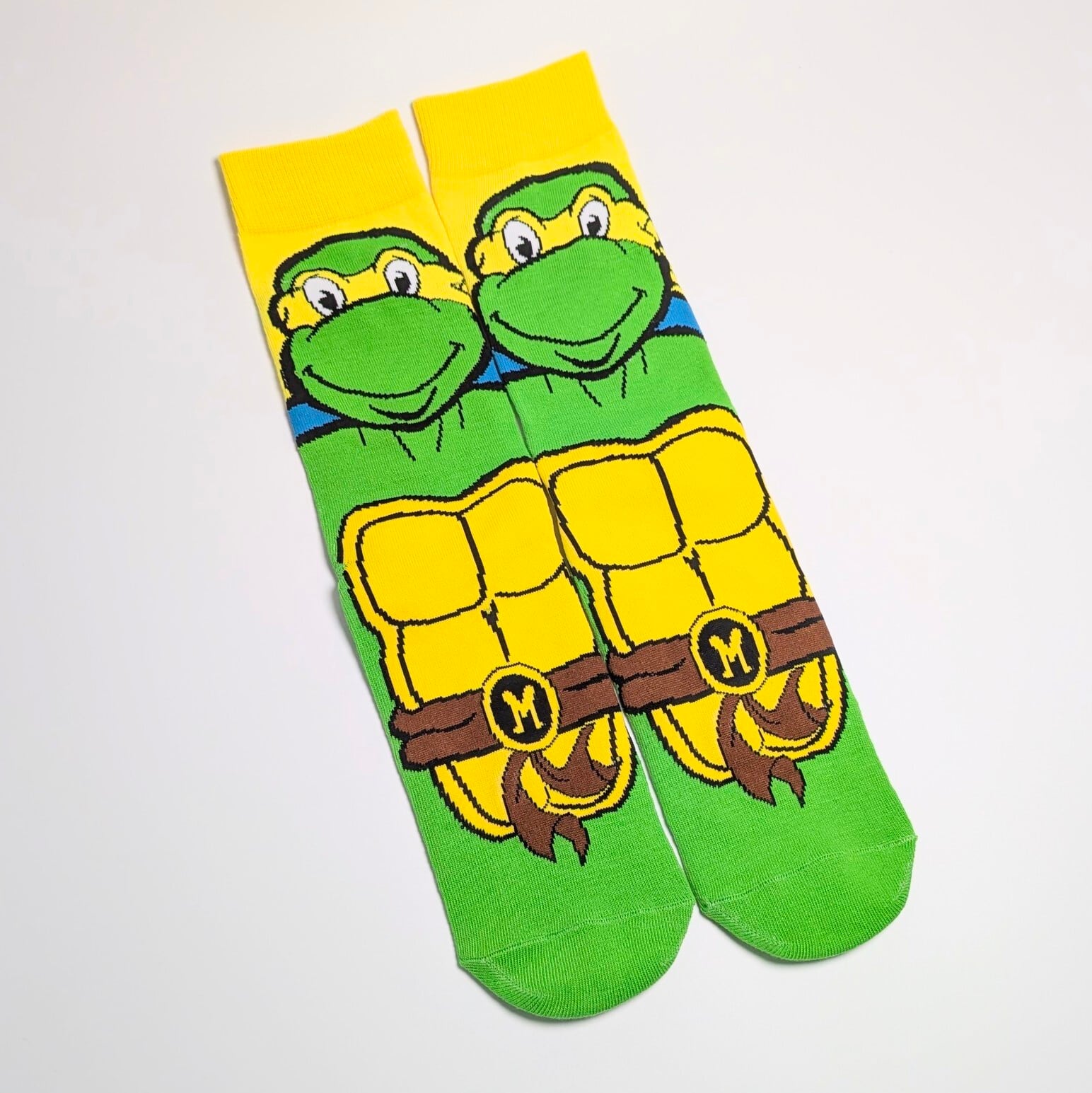 【 crew socks / クルーソックス 】『 Teenage Mutant Ninja Turtles / タートルズ / ミケランジェロ 』 靴下 / ソックス〚アメリカン雑貨 アメトイ〛