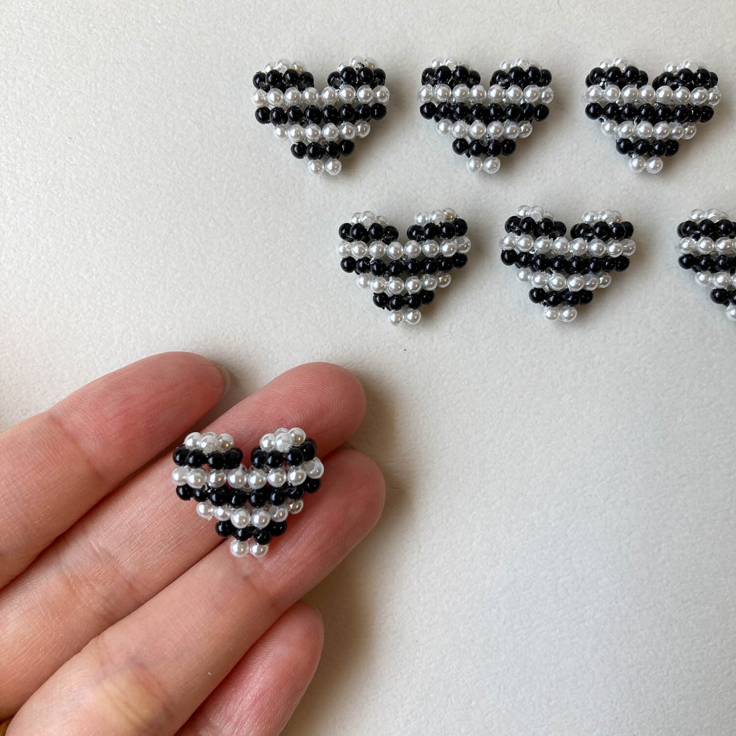 ぷっくりシルバーハートチャームパック （4p） | Dua-アクセサリー