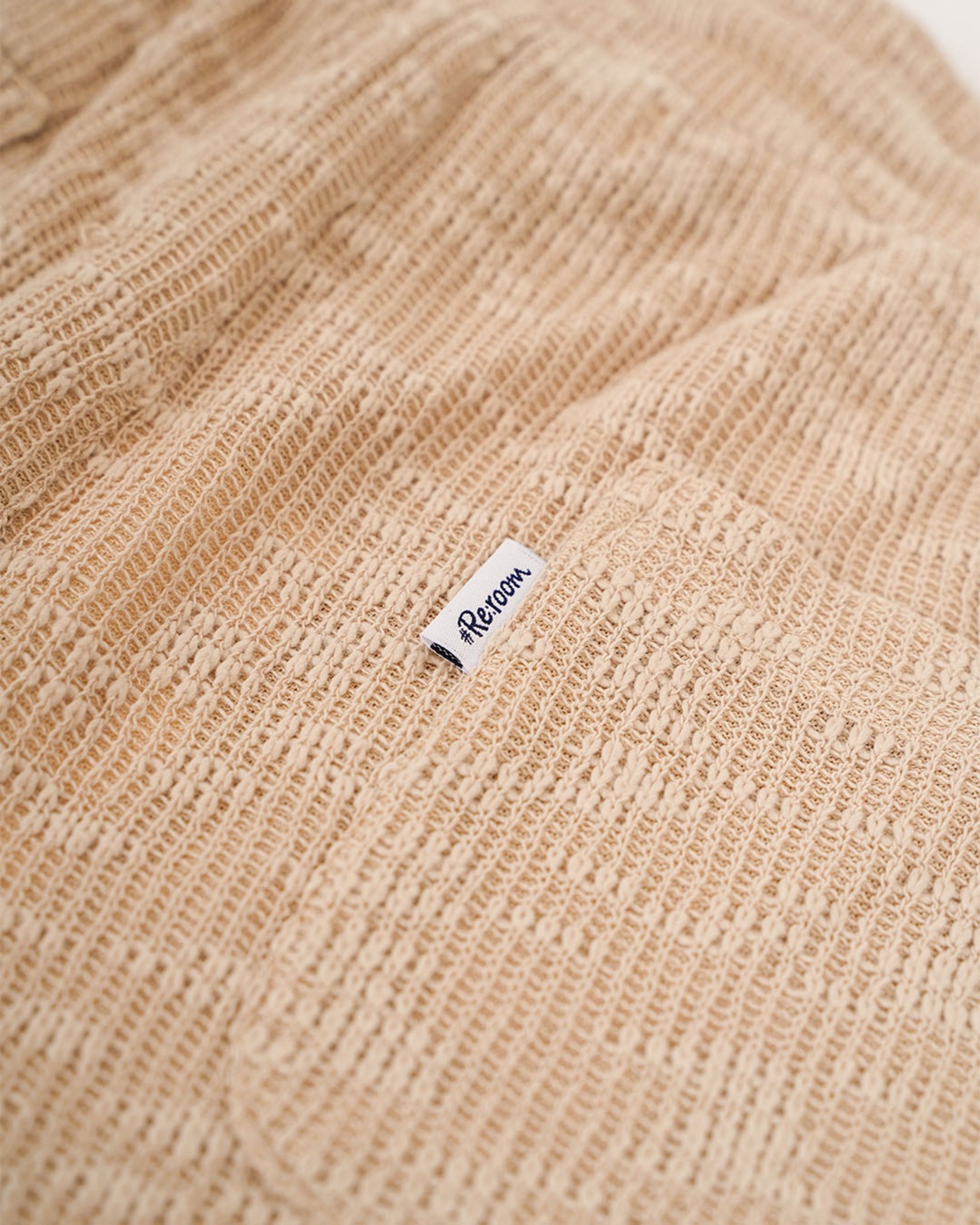 【#Re:room】SHEER SLUB KNIT SHORTS［REP327］