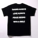 SUNKAK "THANKS ALWAYS" TEE BLACK