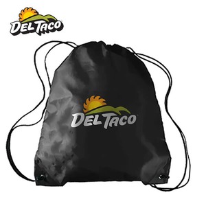 DEL TACO Drawstring Backpack　デルタコ オフィシャル ロゴ ドローストリング バックパック【dlc004-blk】