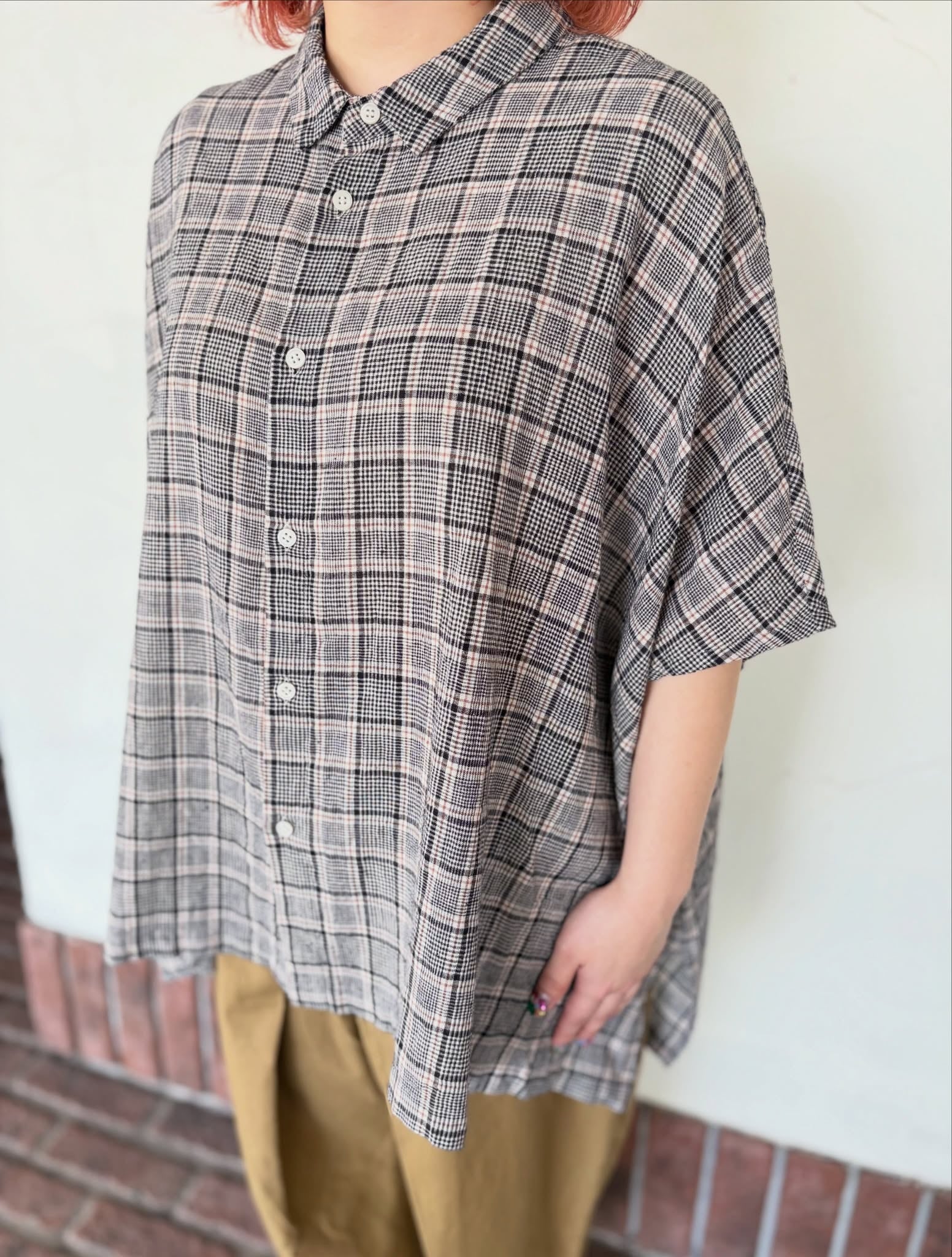 NATURAL LAUNDRY] “綿麻indiaチェックウィンドシャツ” | HORUS WORKS