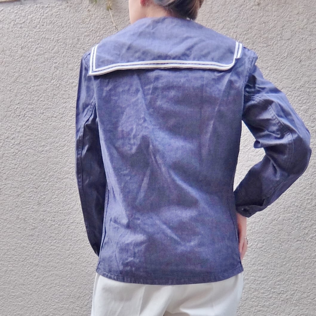70's French NAVY sailor shirt/70年代 フランス海軍 セーラー シャツ
