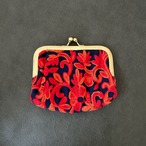 がま口刺繍ポーチ　A