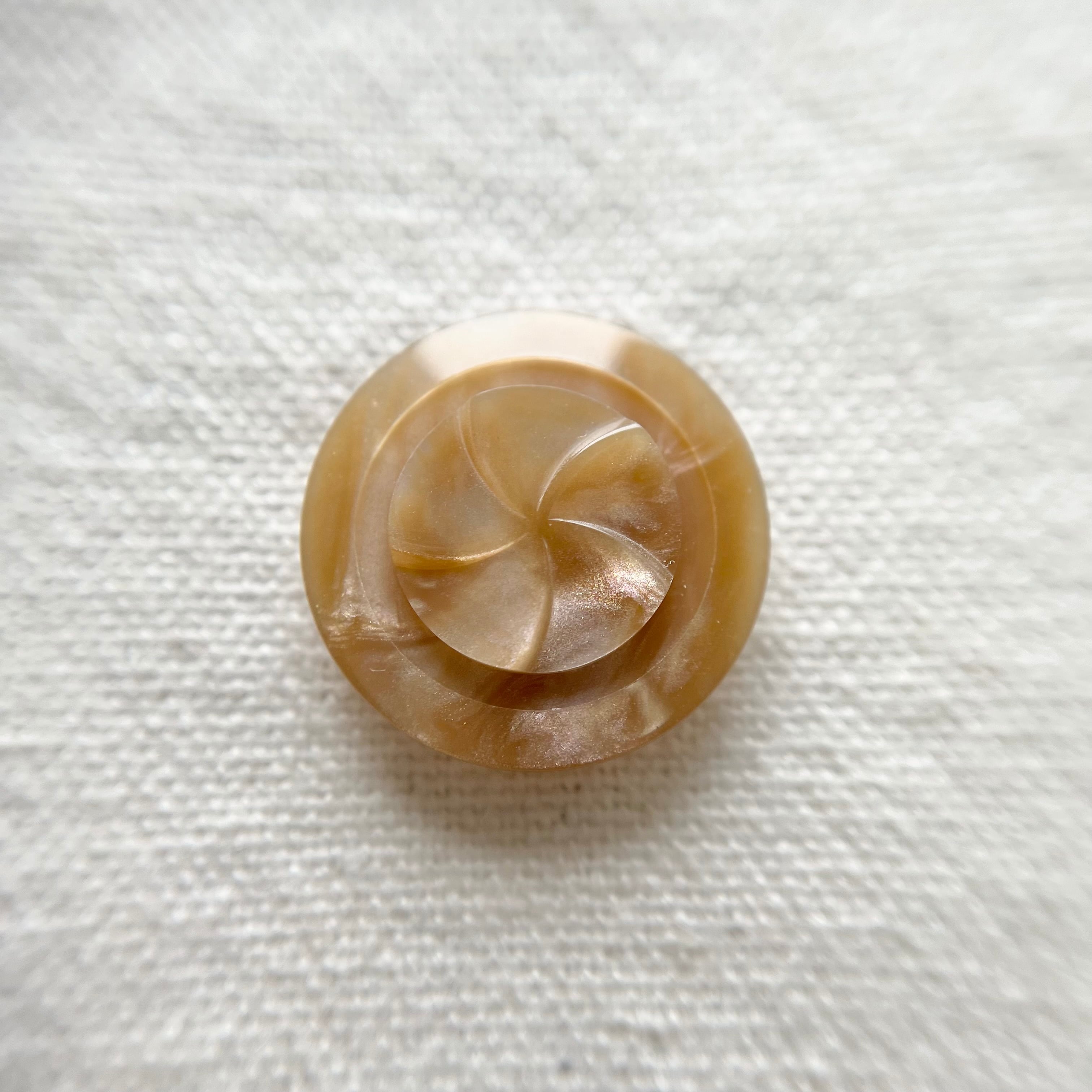 偏光ブラウンマーブルフラワー 20㎜