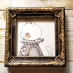 貴族白ねこの子*点描画