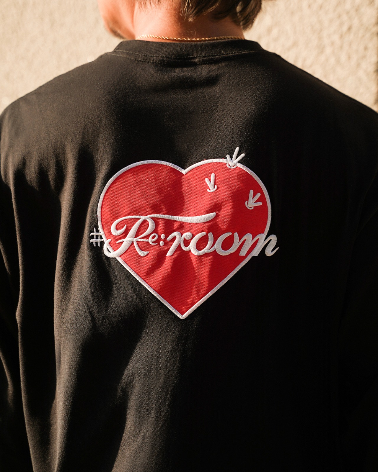 【#Re:room】CACTUS HEART EMBROIDERY LONG SLEEVE［REC862］