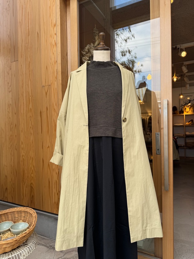 doux bleu  ワイドチェスターコート