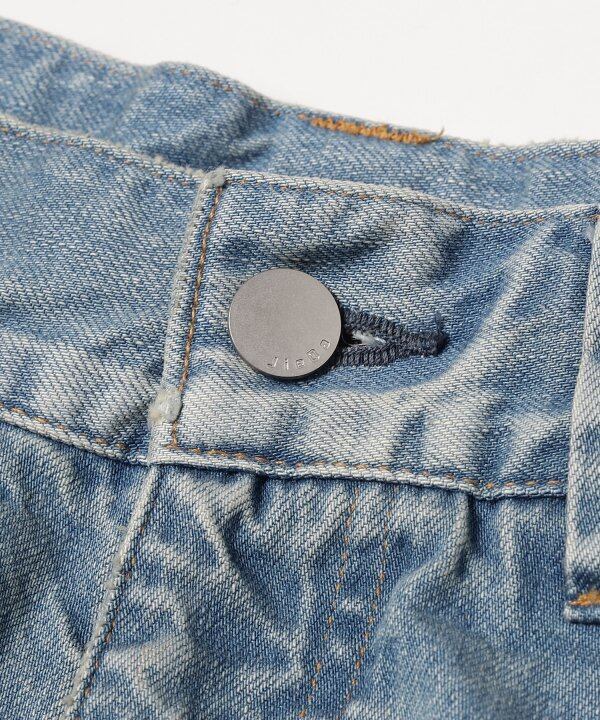 JieDa 2TONE BAGGY DENIM PANTS (IND). Jie-23W-PT02 | IAAAM ONLINE STORE