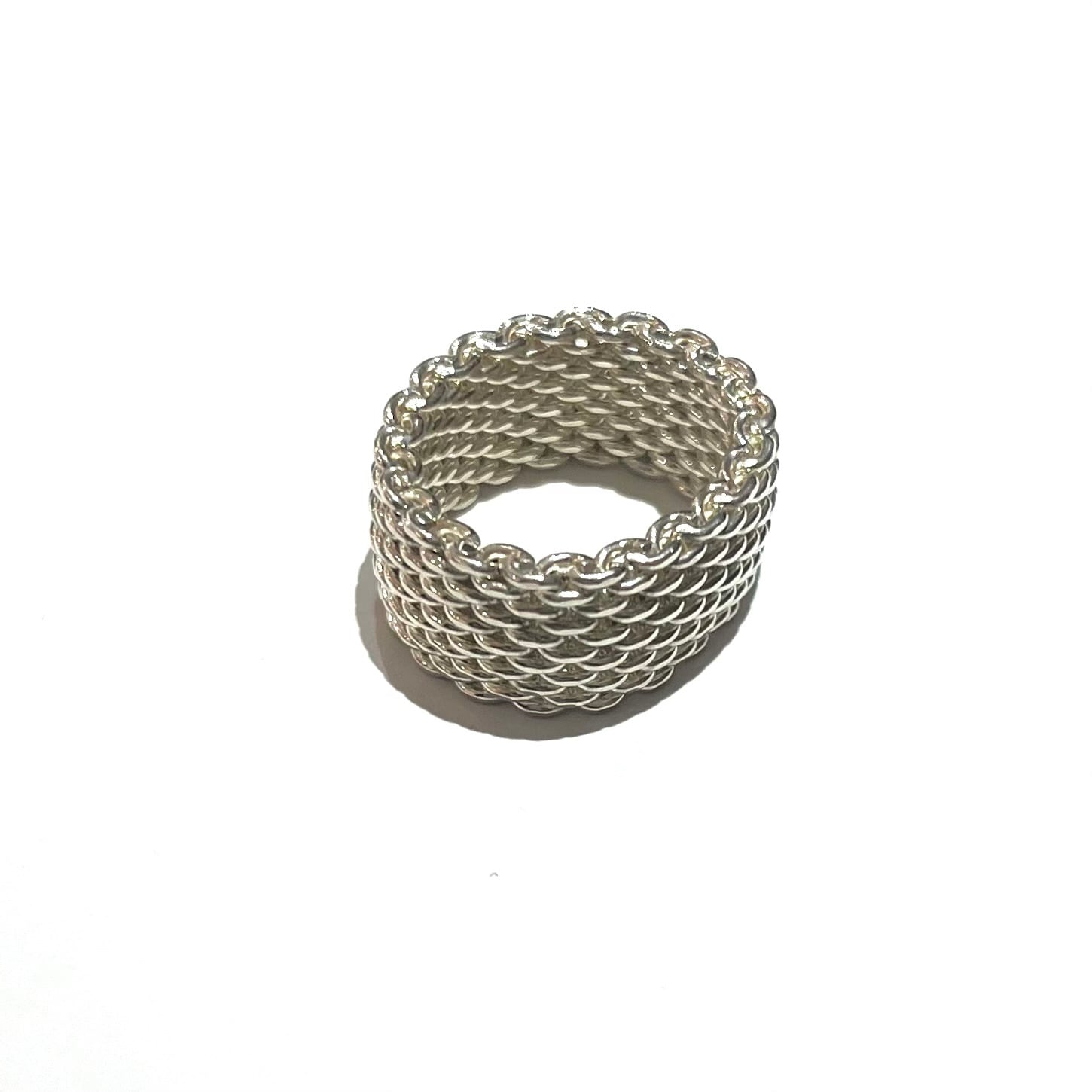 希少【TIFFANY＆CO】2479【14.5号】ティファニーサマセットメッシュ