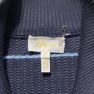 BRIONI plaid pattern cotton drivers knit