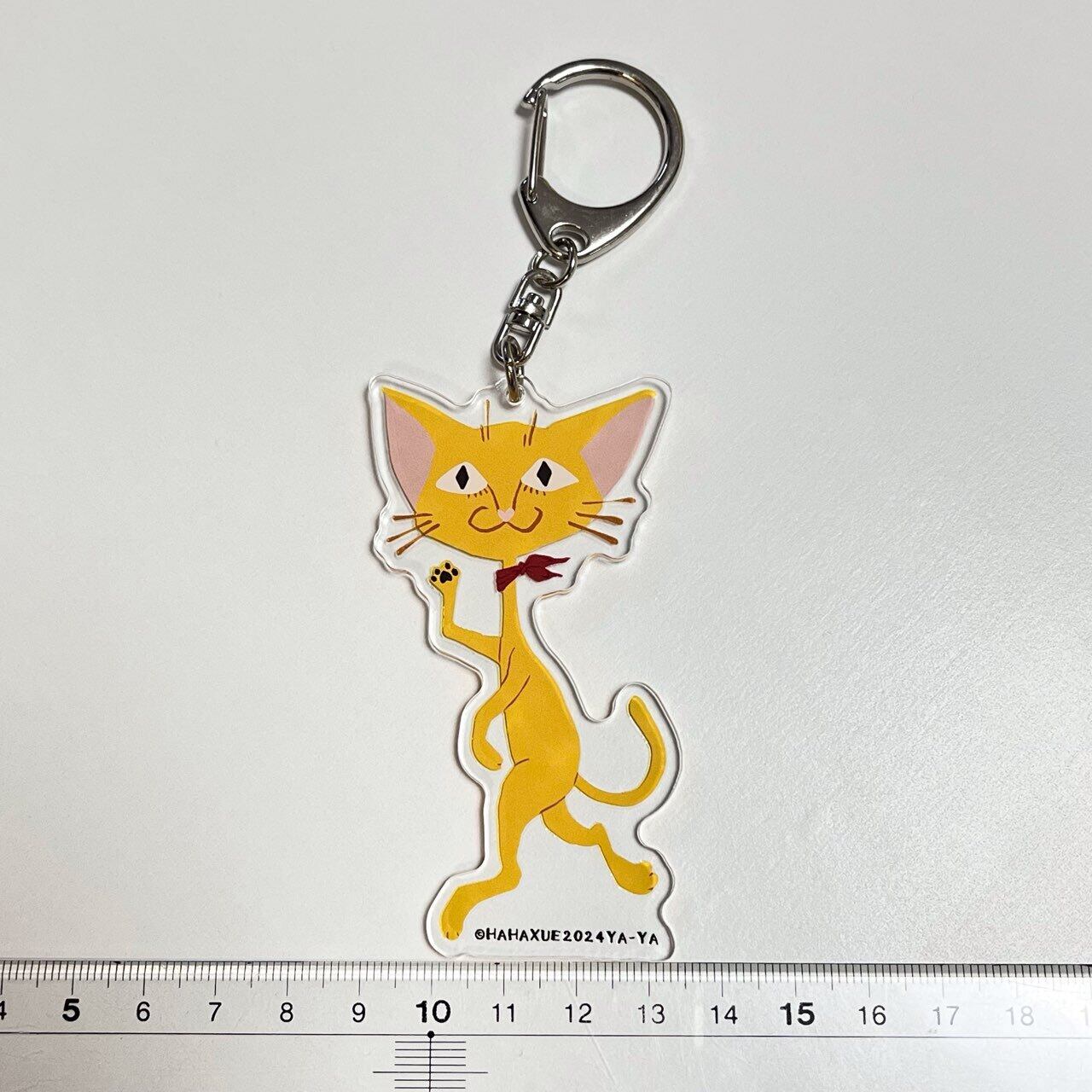 猫のアクリルキーホルダー 全6種類 やあやあ ハチワレ 黒 ミケ 白 茶