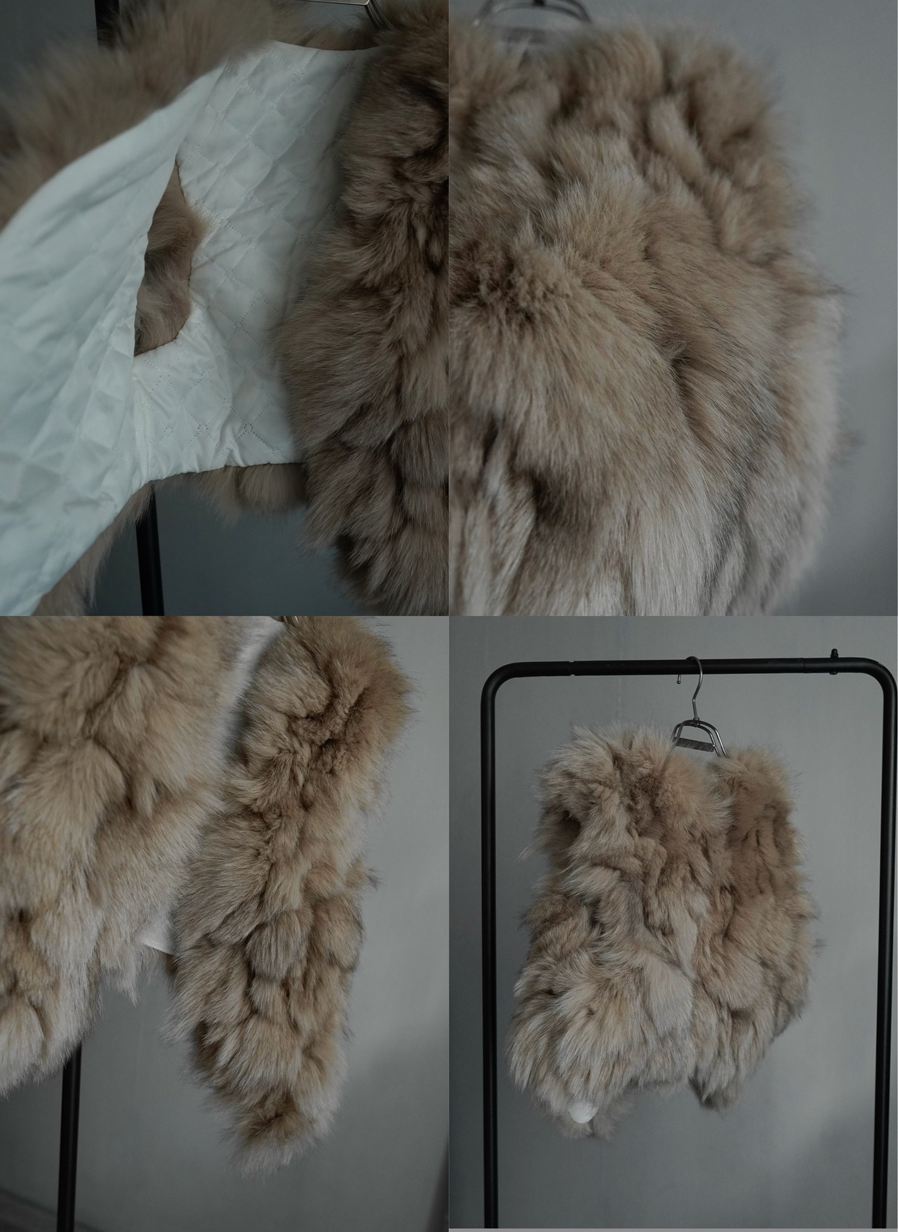 Rabbit lagoonrammix fake fur VT/beigemix