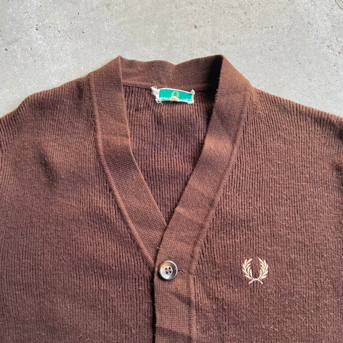70〜80年代 FRED PERRY フレッドペリー ウール×アクリル ニット 