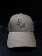 【gift hat/ギフトハット オリジナル】ラインストーン/Rhinestone クラシックロゴ GH ベージュ